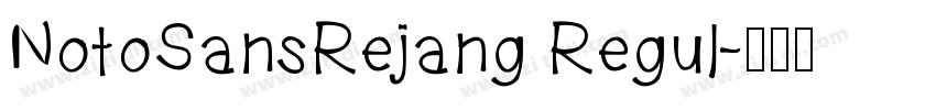 NotoSansRejang Regul字体转换
